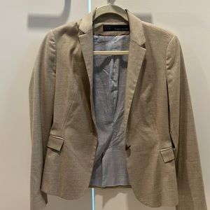 Zara linen beige blazer
